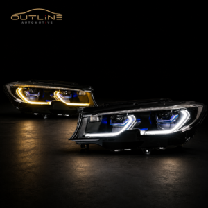 BMW 3 Series G20 G28 premium LED headlight pair by Outline Automotive