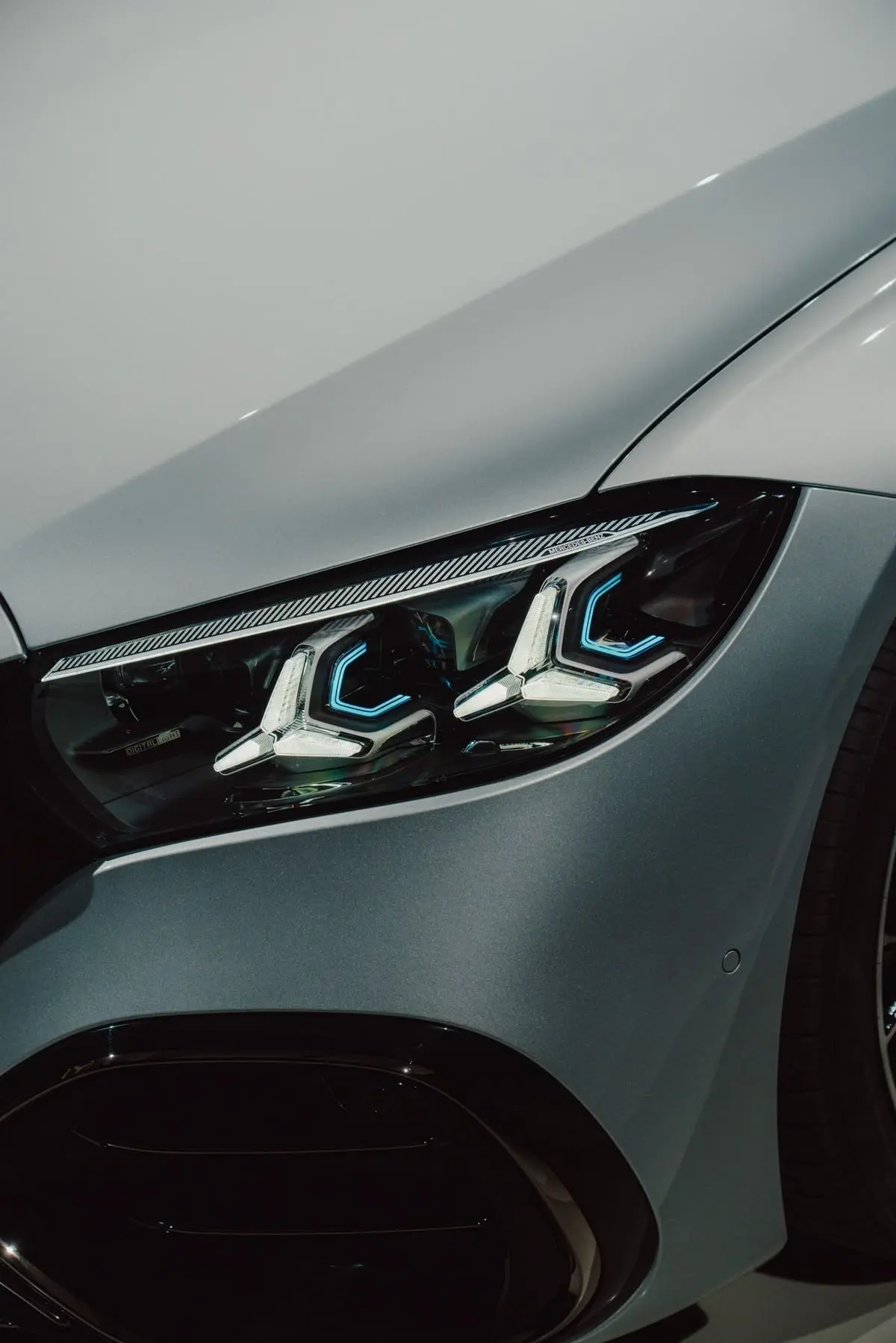 Mercedes-Benz digital headlight close-up