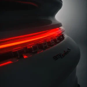 Porsche rear light close-up