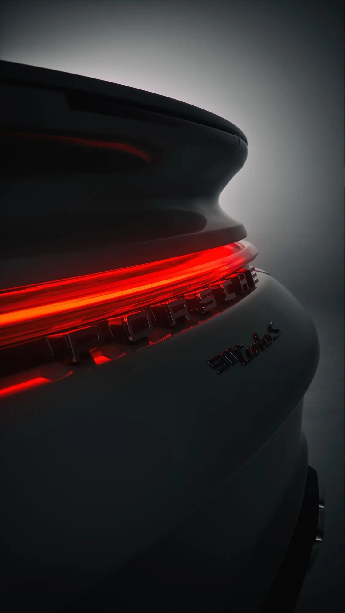 Porsche rear light close-up